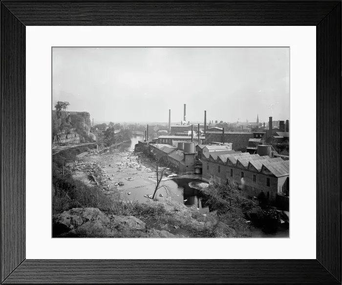 Framed Print : Paterson, N.J. from Water Works Park, between 1900 and 1906. Creator: Unknown Framed Print : Paterson, N.J. from Water Works Park, between 1900 and 1906. Creator: Unknown