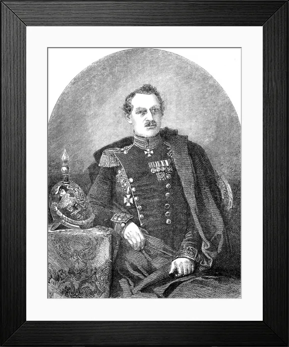 Framed Print : Lieutenant-General Liprandi, 1856. Creator: Unknown Framed Print : Lieutenant-General Liprandi, 1856. Creator: Unknown