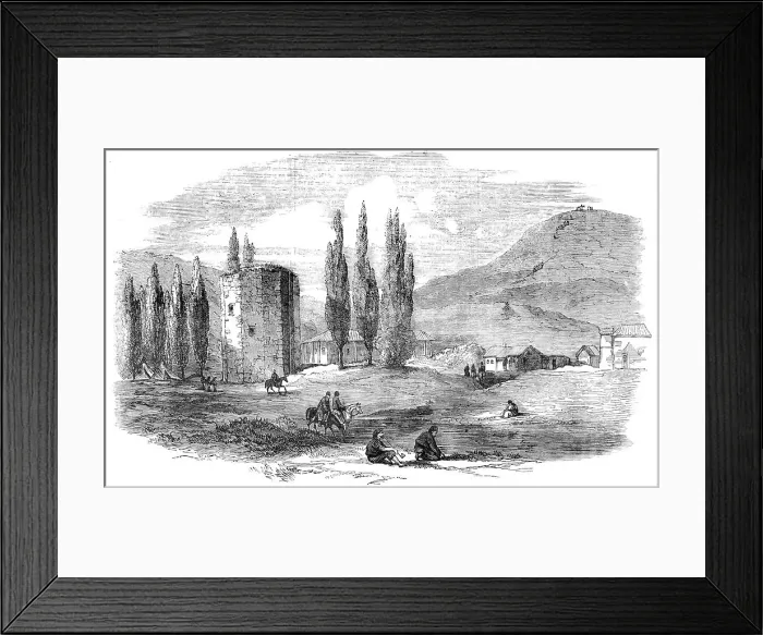 Framed Print : Tchorgoun, on the Tchornaya, 1856. Creator: Unknown Framed Print : Tchorgoun, on the Tchornaya, 1856. Creator: Unknown