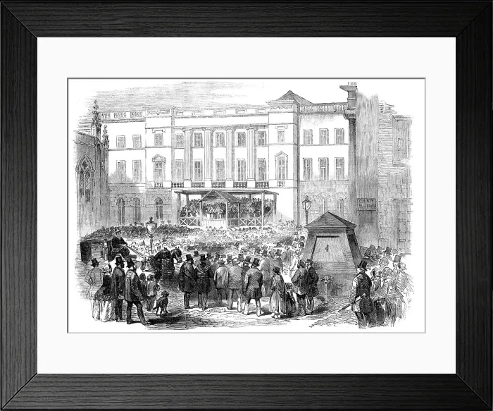 Framed Print : The Edinburgh Election, 1856. Creator: Unknown Framed Print : The Edinburgh Election, 1856. Creator: Unknown