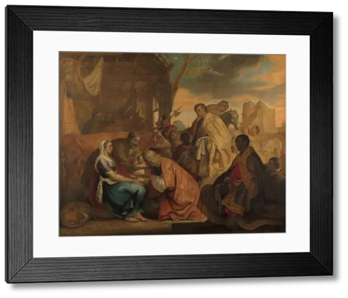 Framed Print : The adoration of the Magi, 1646. Creator: Joris van Schooten Framed Print : The adoration of the Magi, 1646. Creator: Joris van Schooten