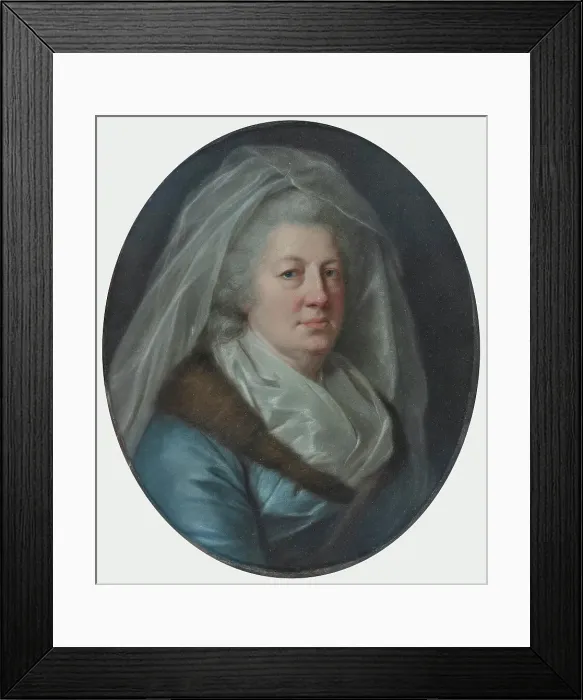 Framed Print : Portrait of Princess Charlotte Amalie of Saxe-Meiningen (1730-1801). Creator: Schröder, Johann Heinrich (1751-1812) Framed Print : Portrait of Princess Charlotte Amalie of Saxe-Meiningen (1730-1801). Creator: Schröder, Johann Heinrich (1751-1812)