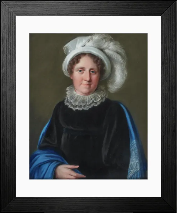 Framed Print : Portrait of Duchess Louise Eleonore of Saxe-Meiningen (1763-1837). Creator: Schröder, Johann Heinrich (1751-1812) Framed Print : Portrait of Duchess Louise Eleonore of Saxe-Meiningen (1763-1837). Creator: Schröder, Johann Heinrich (1751-1812)