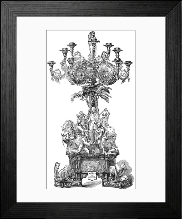 Framed Print : The Lawrence Testimonial, 1856. Creator: Unknown Framed Print : The Lawrence Testimonial, 1856. Creator: Unknown