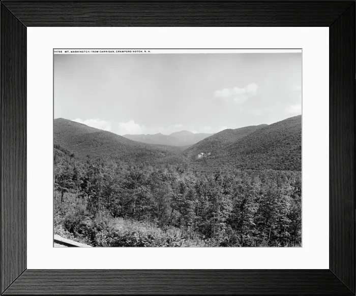 Framed Print : Mt. Washington from Carrigan, Crawford Notch, N.H. between 1900 and 1906. Creator: Unknown Framed Print : Mt. Washington from Carrigan, Crawford Notch, N.H. between 1900 and 1906. Creator: Unknown