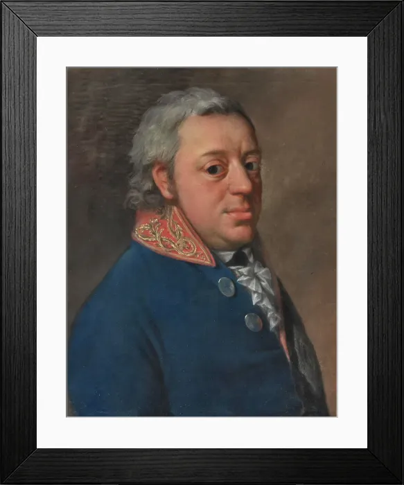 Framed Print : Portrait of Adolph, Landgrave of Hesse-Philippsthal-Barchfeld (1743-1803), Late 18th cent. Creator: Anonymous Framed Print : Portrait of Adolph, Landgrave of Hesse-Philippsthal-Barchfeld (1743-1803), Late 18th cent. Creator: Anonymous