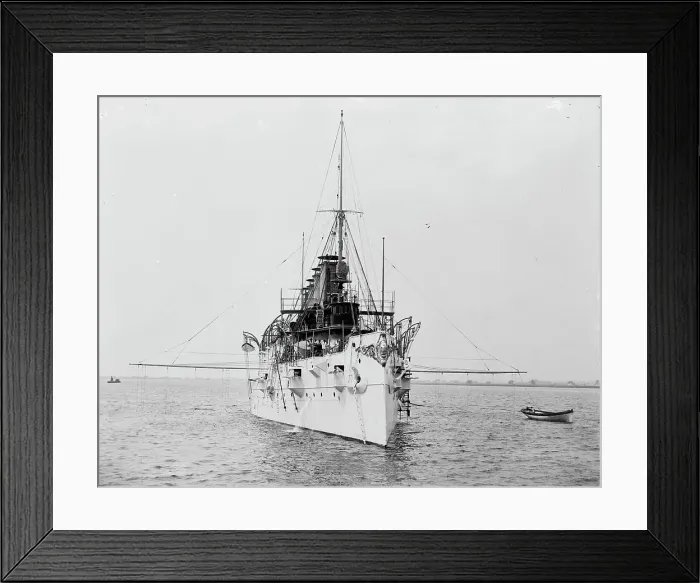 Framed Print : U.S.S. Columbia, between 1894 and 1901. Creator: Unknown Framed Print : U.S.S. Columbia, between 1894 and 1901. Creator: Unknown