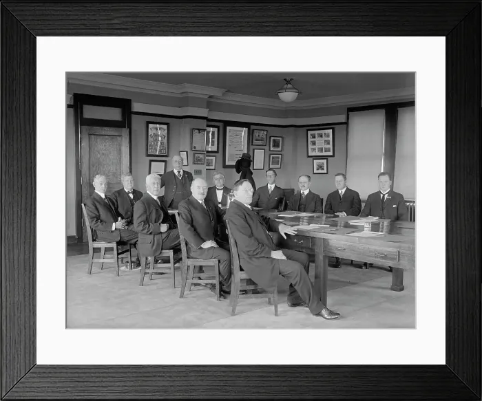 Framed Print : Labor Comm. of Council of Nat. Def. Heads: James O'Connell; W.B. Wilson; Leo K. Frankel... 1917. Creator: Harris & Ewing. Labor Comm. of Council of Nat. Def. Heads: James O'Connell; W.B. Wilson; Leo K. Frankel... 1917. Creator: Harris & Ewing Framed Print : Labor Comm. of Council of Nat. Def. Heads: James O'Connell; W.B. Wilson; Leo K. Frankel... 1917. Creator: Harris & Ewing. Labor Comm. of Council of Nat. Def. Heads: James O'Connell; W.B. Wilson; Leo K. Frankel... 1917. Creator: Harris & Ewing