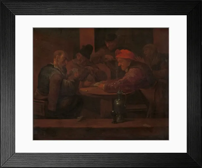 Framed Print : Men Playing Cards in a Tavern, c.1660-c.1680. Creator: Daniel Boone Framed Print : Men Playing Cards in a Tavern, c.1660-c.1680. Creator: Daniel Boone