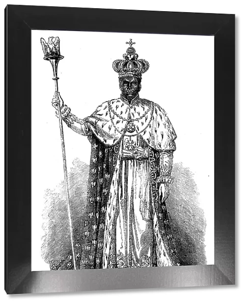 Faustin, Emperor of Hayti, in his Coronation Robes, 1856. Creator: Unknown