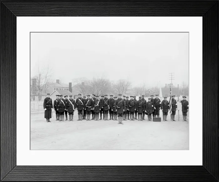 Framed Print : U.S.S. Columbia, pioneers, between 1894 and 1901. Creator: Unknown Framed Print : U.S.S. Columbia, pioneers, between 1894 and 1901. Creator: Unknown