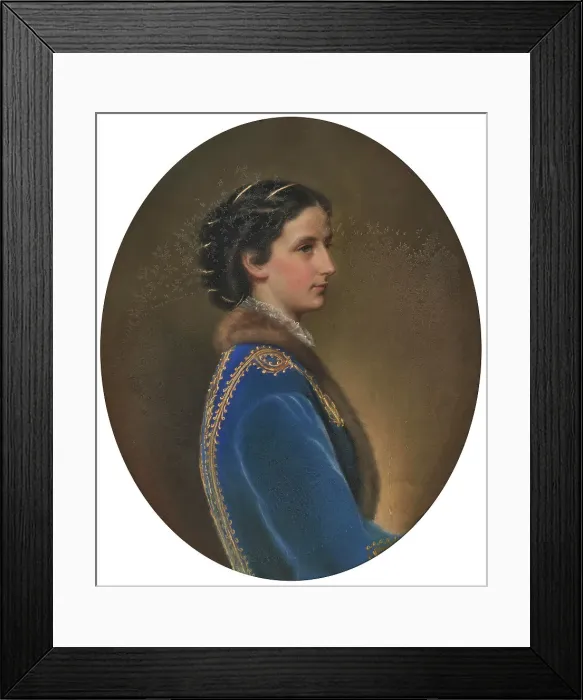 Framed Print : Princess Maria Annunciata of Bourbon-Two Sicilies, Archduchess of Austria (1843-1871). Creator: Schrotzberg, Franz (1811-1889) Framed Print : Princess Maria Annunciata of Bourbon-Two Sicilies, Archduchess of Austria (1843-1871). Creator: Schrotzberg, Franz (1811-1889)