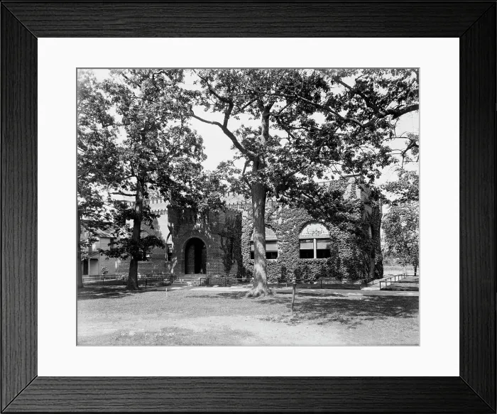Framed Print : Mess Hall, M[ichigan] M[ilitary] A[cademy], Orchard Lake, Michigan, The, between 1900 and 1906. Creator: Unknown