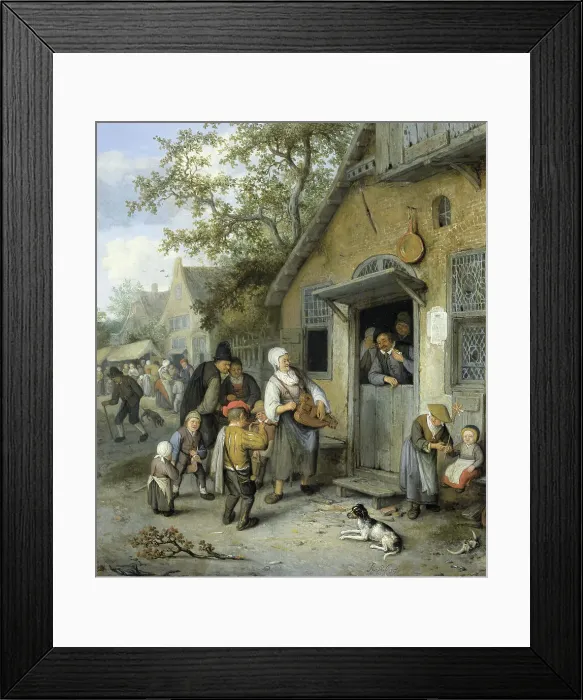 Framed Print : Country Kermis, 1680-1704. Creator: Cornelis Dusart Framed Print : Country Kermis, 1680-1704. Creator: Cornelis Dusart