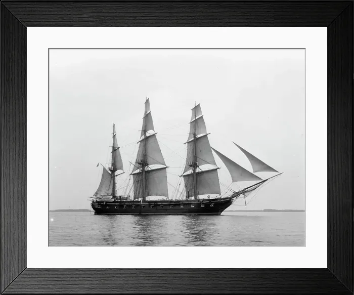 Framed Print : U.S.S. Constellation, between 1890 and 1901. Creator: Unknown Framed Print : U.S.S. Constellation, between 1890 and 1901. Creator: Unknown