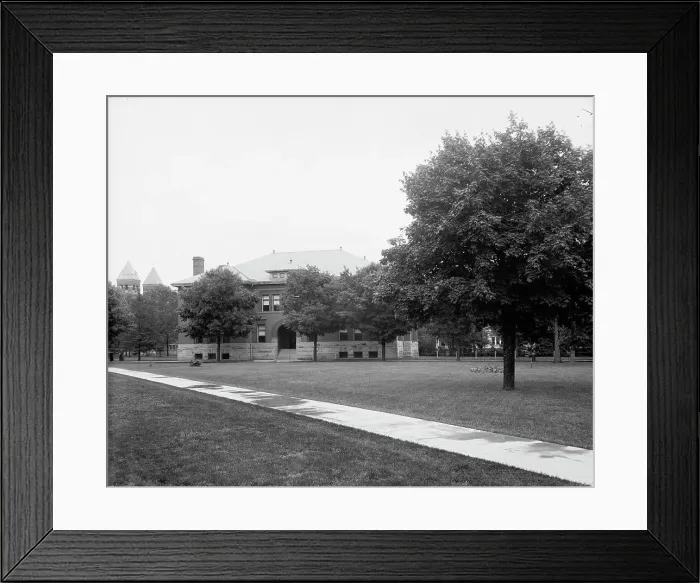 Framed Print : Tappan Hall, U[niversity] of M[ichigan], Ann Arbor, Michigan, between 1900 and 1906. Creator: Unknown