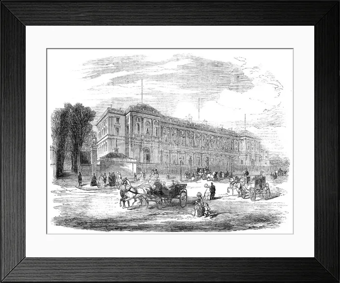 Framed Print : The Conferences at Paris - Hotel of the Minister for Foreign Affairs, 1856. Creator: Unknown Framed Print : The Conferences at Paris - Hotel of the Minister for Foreign Affairs, 1856. Creator: Unknown