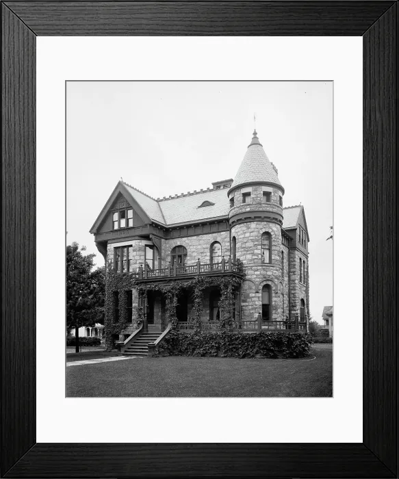 Framed Print : Alpha Delta Phi House, Ann Arbor, Michigan, between 1883 and 1906. Creator: Unknown