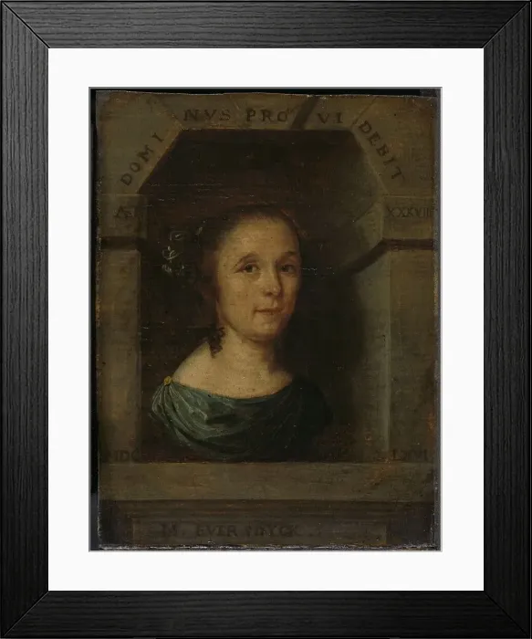 Framed Print : Maria Eversdijck (b 1628), Wife of Nicolaes Blancardus, 1666. Creator: Willem Eversdyck Framed Print : Maria Eversdijck (b 1628), Wife of Nicolaes Blancardus, 1666. Creator: Willem Eversdyck