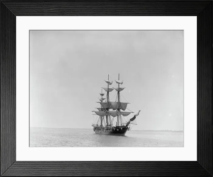 Framed Print : U.S.S. Constellation, between 1890 and 1901. Creator: Unknown Framed Print : U.S.S. Constellation, between 1890 and 1901. Creator: Unknown
