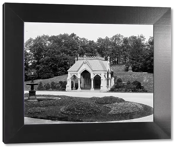 Forest Hills Cemetery, Boston, receiving tomb, between 1900 and 1906. Creator: Unknown