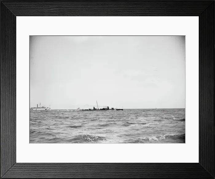 Framed Print : U.S.S. Cushing, between 1890 and 1901. Creator: Unknown Framed Print : U.S.S. Cushing, between 1890 and 1901. Creator: Unknown