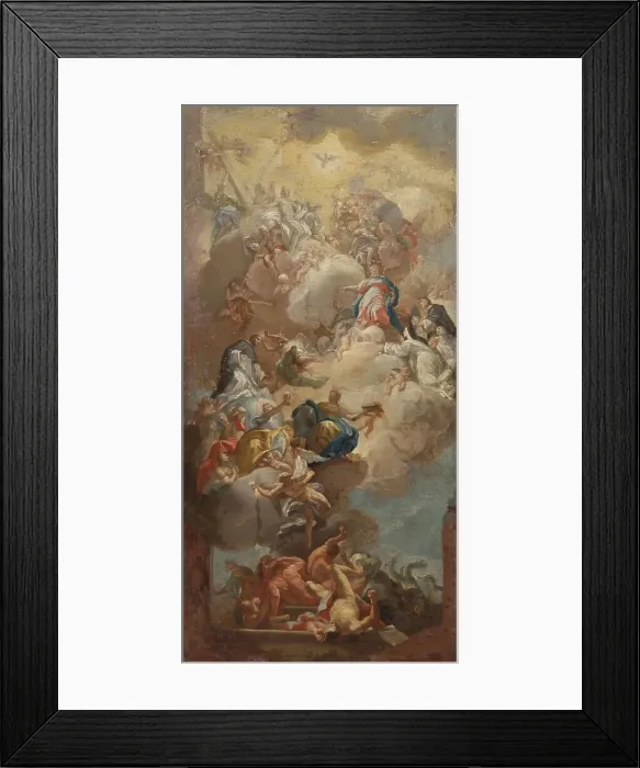 Framed Print : The Glorification of Saint Dominic, 1710-1785. Creators: Francesco Solimena, Unknown Framed Print : The Glorification of Saint Dominic, 1710-1785. Creators: Francesco Solimena, Unknown