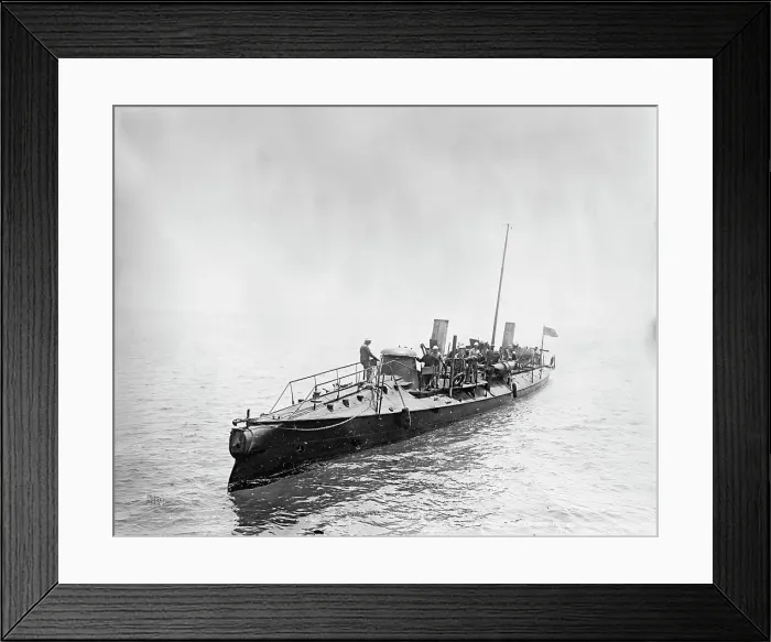 Framed Print : A torpedo boat of the U.S. Navy, between 1897 and 1901. Creator: Unknown Framed Print : A torpedo boat of the U.S. Navy, between 1897 and 1901. Creator: Unknown