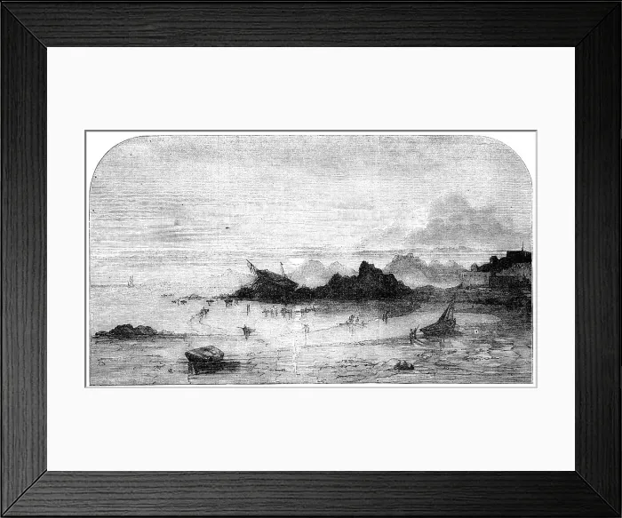 Framed Print : Wreck of The Amelia, on the Hermitage Rocks, Jersey, 1856. Creator: Unknown. Wreck of The Amelia, on the Hermitage Rocks, Jersey, 1856. Creator: Unknown Framed Print : Wreck of The Amelia, on the Hermitage Rocks, Jersey, 1856. Creator: Unknown. Wreck of The Amelia, on the Hermitage Rocks, Jersey, 1856. Creator: Unknown