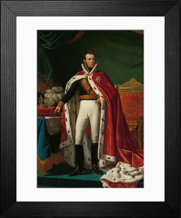 Framed Print : Portrait of William I, King of the Netherlands, 1819. Creator: Joseph Paelinck Framed Print : Portrait of William I, King of the Netherlands, 1819. Creator: Joseph Paelinck