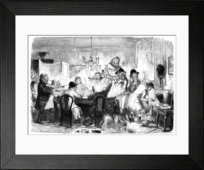 Framed Print : Foxhunters Regaling in the Good Old Times - drawn by John Leech, 1856. Creator: Joseph Swain. Foxhunters Regaling in the Good Old Times - drawn by John Leech, 1856. Creator: Joseph Swain Framed Print : Foxhunters Regaling in the Good Old Times - drawn by John Leech, 1856. Creator: Joseph Swain. Foxhunters Regaling in the Good Old Times - drawn by John Leech, 1856. Creator: Joseph Swain