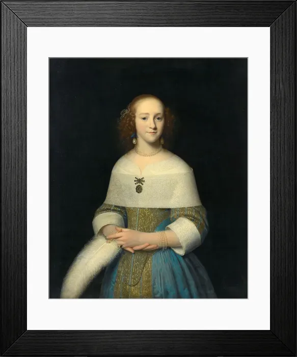Framed Print : Portrait of a Young Lady, 1656. Creator: Isaack Luttichuijs Framed Print : Portrait of a Young Lady, 1656. Creator: Isaack Luttichuijs