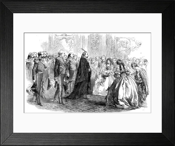 Framed Print : The Sultan at the Fancy-Dress Ball given by the Viscountess Stratford de Redcliffe, at the British E Creator: Unknown Framed Print : The Sultan at the Fancy-Dress Ball given by the Viscountess Stratford de Redcliffe, at the British E Creator: Unknown