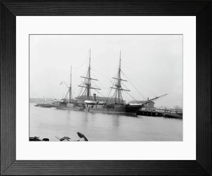 Framed Print : U.S.S. Enterprise, between 1890 and 1901. Creator: Unknown Framed Print : U.S.S. Enterprise, between 1890 and 1901. Creator: Unknown