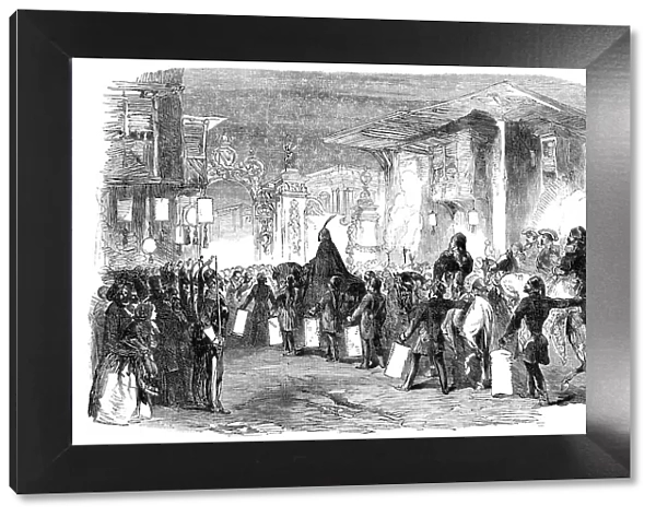 The Sultan Proceeding to the Ball given by the French Ambassador, at Constantinople, 1856. Creator: Unknown