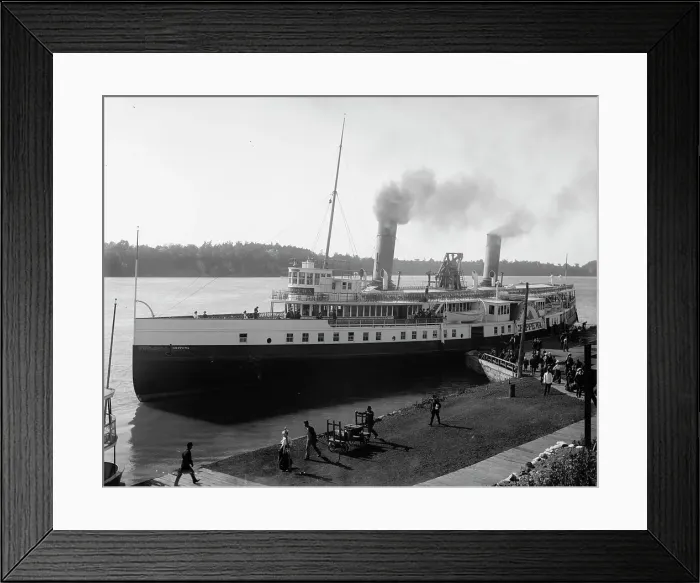Framed Print : The Chippewa, at Lewiston, Niagara River, between 1900 and 1906. Creator: Unknown Framed Print : The Chippewa, at Lewiston, Niagara River, between 1900 and 1906. Creator: Unknown