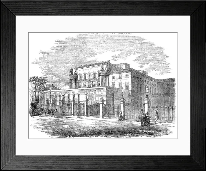 Framed Print : Exterior of the New Ball-Room, Buckingham Palace, 1856. Creator: Unknown Framed Print : Exterior of the New Ball-Room, Buckingham Palace, 1856. Creator: Unknown