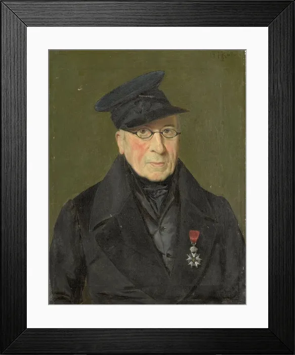 Framed Print : Pieter Janson (1765-1851), painter and etcher, retired major of the Cuirassiers, 1842. Creator: Monogrammist H. K Framed Print : Pieter Janson (1765-1851), painter and etcher, retired major of the Cuirassiers, 1842. Creator: Monogrammist H. K
