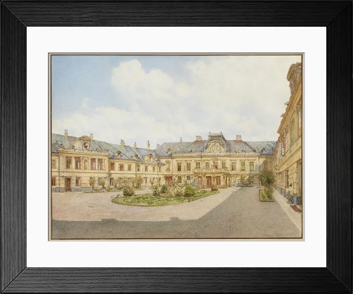 Framed Print : Palace of Archduke Karl Ludwig of Austria in Vienna, view of the courtyard, 1892. Creator: Alt, Franz (1821-1914) Framed Print : Palace of Archduke Karl Ludwig of Austria in Vienna, view of the courtyard, 1892. Creator: Alt, Franz (1821-1914)