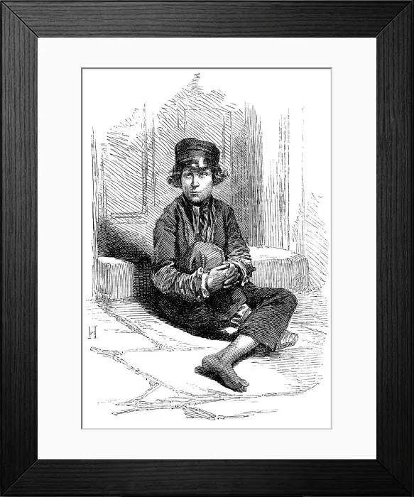 Framed Print : A City Arab - from a photograph taken before admission to the Belvedere-Crescent Reformatory, 1856 Creator: Unknown. A City Arab - from a photograph taken before admission to the Belvedere-Crescent Reformatory, 1856 Creator: Unknown Framed Print : A City Arab - from a photograph taken before admission to the Belvedere-Crescent Reformatory, 1856 Creator: Unknown. A City Arab - from a photograph taken before admission to the Belvedere-Crescent Reformatory, 1856 Creator: Unknown