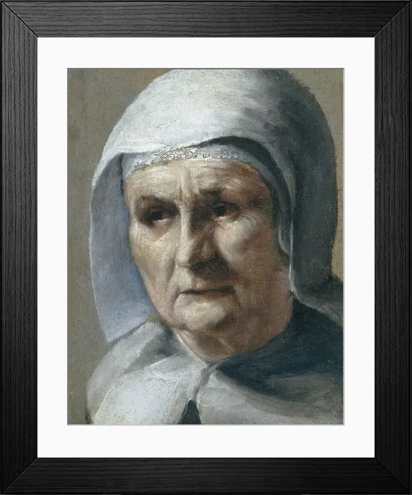 Framed Print : Old Woman, 1655-1667. Creator: Moses ter Borch Framed Print : Old Woman, 1655-1667. Creator: Moses ter Borch