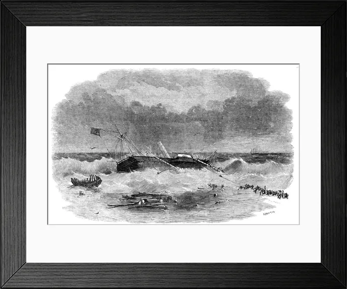Framed Print : Wreck of The Polyphemus, off Hautsholmen Lighthouse, 1856. Creator: Smyth. Wreck of The Polyphemus, off Hautsholmen Lighthouse, 1856. Creator: Smyth Framed Print : Wreck of The Polyphemus, off Hautsholmen Lighthouse, 1856. Creator: Smyth. Wreck of The Polyphemus, off Hautsholmen Lighthouse, 1856. Creator: Smyth