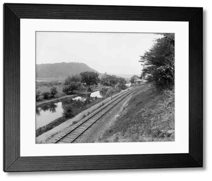 Framed Print : On the Susquehanna near Danville, Pa. between 1900 and 1906. Creator: Unknown Framed Print : On the Susquehanna near Danville, Pa. between 1900 and 1906. Creator: Unknown