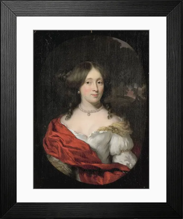 Framed Print : Portrait of Belichje Hulft, wife of Gerard Röver, merchant and shipowner in Amsterdam, 1675-1693. Creator: Nicolaes Maes Framed Print : Portrait of Belichje Hulft, wife of Gerard Röver, merchant and shipowner in Amsterdam, 1675-1693. Creator: Nicolaes Maes