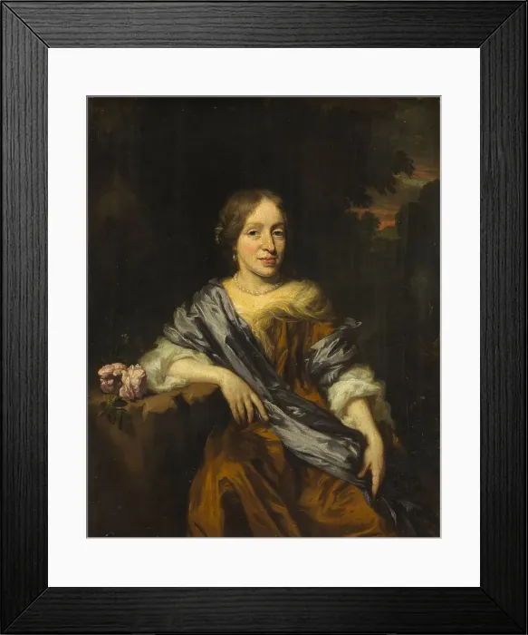 Framed Print : Portrait of Catharina Pottey, Sister of Willem and Sara Pottey, 1661-1693. Creator: Nicolaes Maes Framed Print : Portrait of Catharina Pottey, Sister of Willem and Sara Pottey, 1661-1693. Creator: Nicolaes Maes