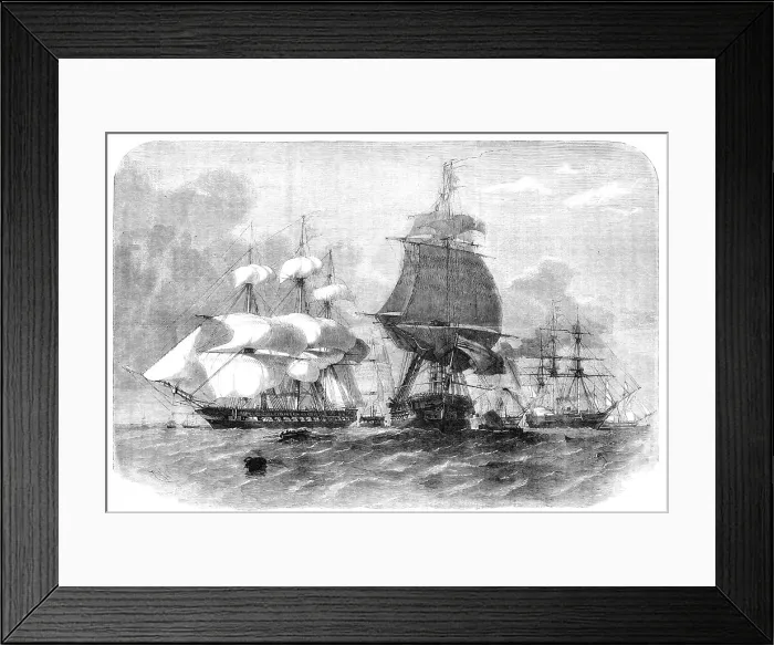 Framed Print : The Baltic Flying Squadron of 1856: Falcon, Harrier, Samson, Imperieuse, Arrogant, Euryalus, Amphion Creator: Unknown Framed Print : The Baltic Flying Squadron of 1856: Falcon, Harrier, Samson, Imperieuse, Arrogant, Euryalus, Amphion Creator: Unknown