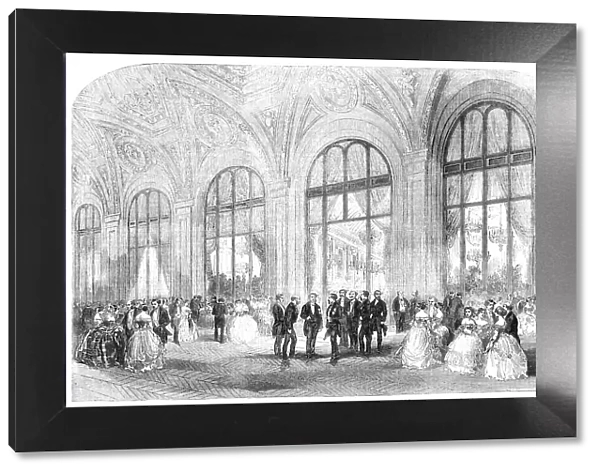 The Ball given by the Minister of the United States, at the Hotel du Louvre, Paris, 1856. Creator: Unknown