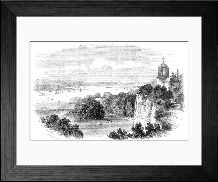 Framed Print : The London, Tilbury, and Southend Railway - the Purfleet Station, 1856. Creator: Harvey Orrin Smith Framed Print : The London, Tilbury, and Southend Railway - the Purfleet Station, 1856. Creator: Harvey Orrin Smith