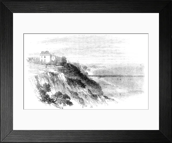 Framed Print : Southend and Pier, 1856. Creator: Harvey Orrin Smith Framed Print : Southend and Pier, 1856. Creator: Harvey Orrin Smith