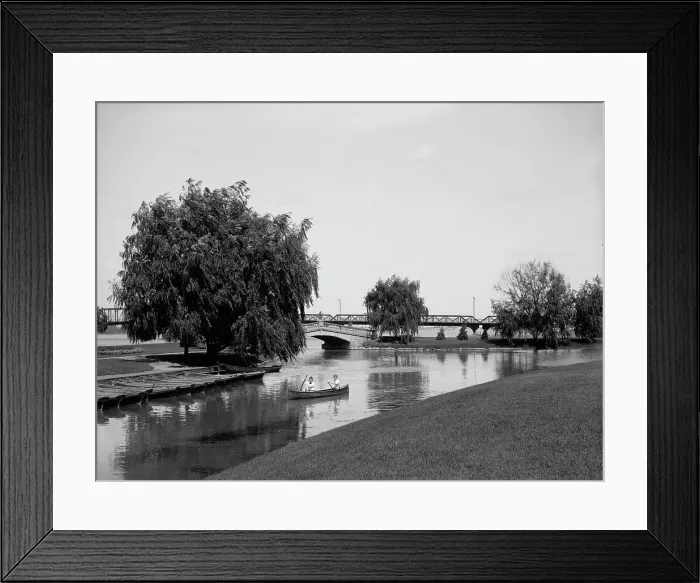Framed Print : Belle Isle Park, Detroit, between 1880 and 1901. Creator: Unknown Framed Print : Belle Isle Park, Detroit, between 1880 and 1901. Creator: Unknown